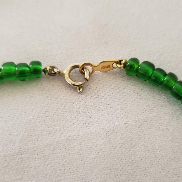 Vintage Abalone Chunk Beaded Choker Necklace - Picture 4 of 8